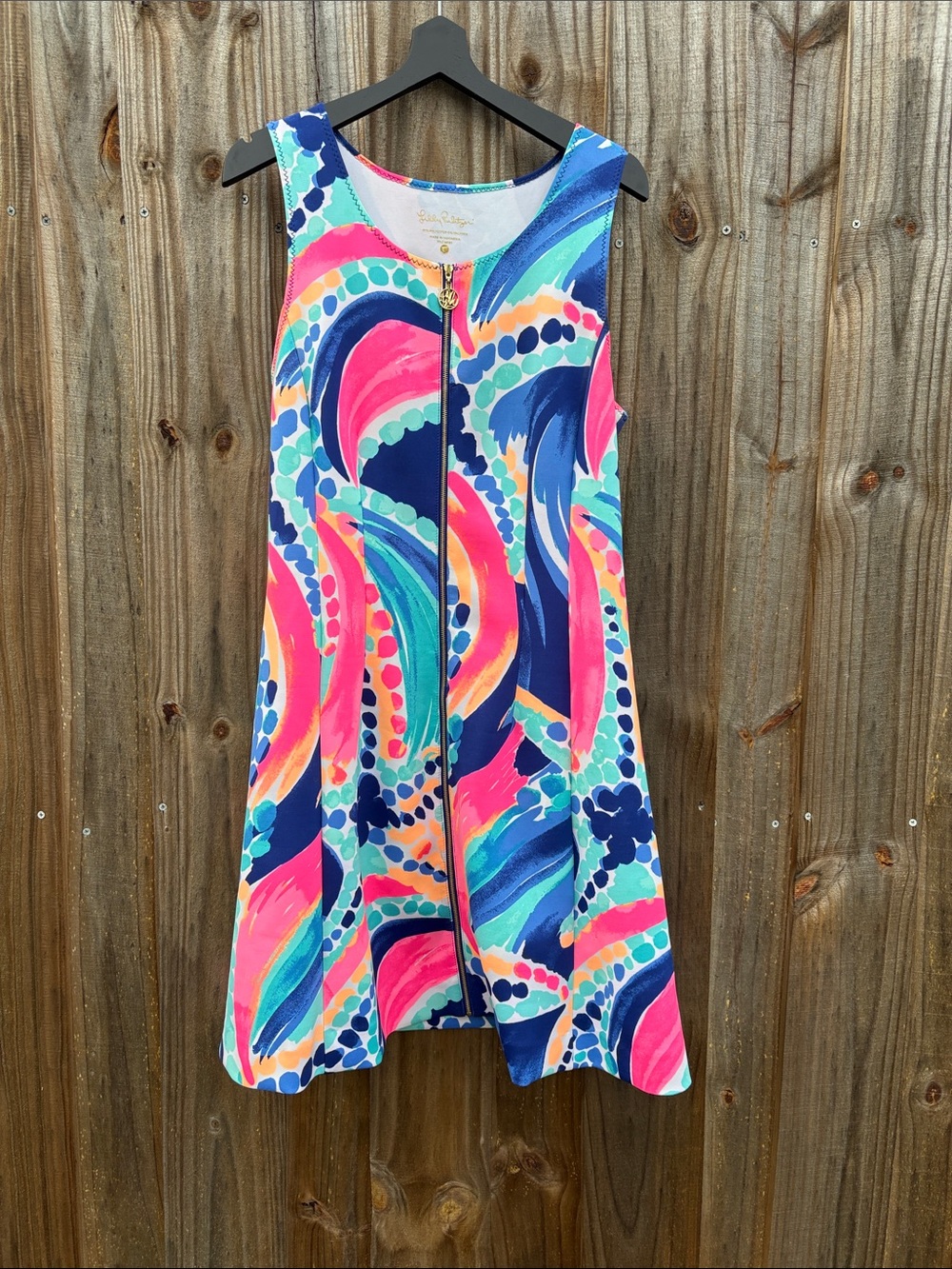 Lilly Pulitzer Sleeveless Zip-Front A-Line Dress